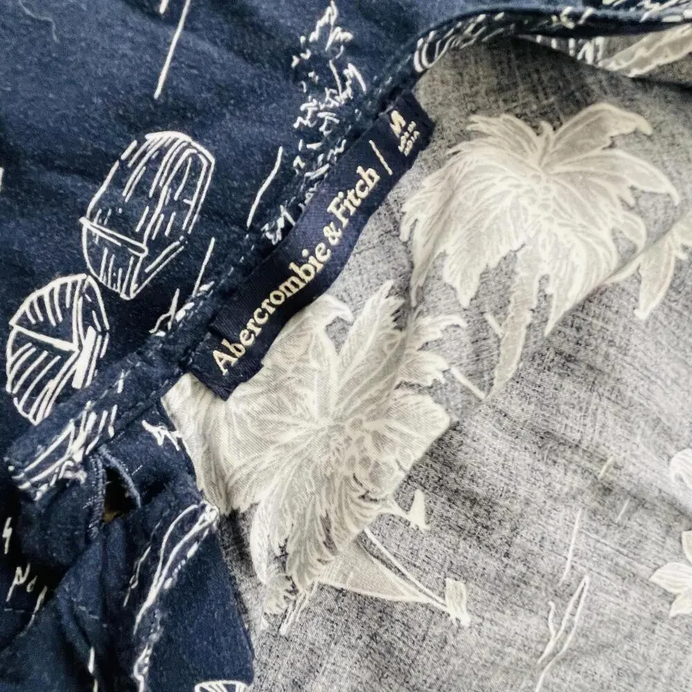 Abercrombie & fitch Navy Floral Button-Up
